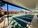 Outdoor shuffleboard courts with shaded seating areas for community enjoyment at 2055 S Floral Ave # 11, Bartow, FL 33830