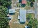 Bird's-eye view of the home and its surroundings, showing the layout of the property at 219 Willow St, Lake Wales, FL 33859