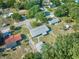 Overhead view capturing the property within the landscape, including nearby homes at 219 Willow St, Lake Wales, FL 33859