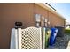 Exterior side view of the house showing utilities and air conditioning unit at 249 Haines Blvd, Winter Haven, FL 33881