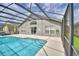 Beautiful screened-in pool with clear blue water, and spacious patio at 2721 Kokomo Loop, Haines City, FL 33844