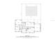 Detailed floor plan showcasing the layout of the home, including the living areas, bedrooms, and pool at 3826 Gaines Ct, Winter Haven, FL 33884