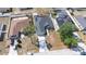 An aerial shot showcases landscaping and the roof at 404 Rio Grande Ct, Poinciana, FL 34759