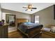 Comfortable bedroom with ceiling fan and natural light at 59 Saint Kitts Cir, Winter Haven, FL 33884