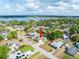 A high angle view of the home and surrounding area, showing nearby lake at 806 Avenue G Ne, Winter Haven, FL 33881