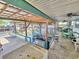 Enjoy outdoor waterfront entertaining from this spacious covered dock and patio area at 117 Bream St, Haines City, FL 33844