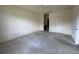 Bright bedroom featuring neutral walls, carpet flooring, and a ceiling fan for added comfort at 1224 Vienna Square Dr, Winter Haven, FL 33884