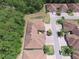 Expansive aerial view displays neighborhood homes from above surrounded by many trees and foliage at 1573 Vienna Square Dr, Winter Haven, FL 33884