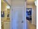 Hallway view leading to a bathroom and living area at 2577 Canyon Crest Dr, Lakeland, FL 33811