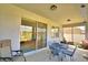 Cozy screened lanai with seating and views at 2577 Canyon Crest Dr, Lakeland, FL 33811
