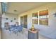 Inviting screened lanai has comfortable seating and decorations for outdoor enjoyment at 2577 Canyon Crest Dr, Lakeland, FL 33811