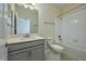Bathroom featuring a vanity with a modern sink, a toilet, and a shower with a tub combination at 2733 Attwater Loop, Winter Haven, FL 33884