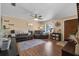 Spacious living room with comfortable seating, stylish decor, and lots of natural light coming through the windows at 275 Cherry Laurel Ln, Winter Haven, FL 33880