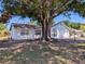Charming single-story home featuring a painted brick facade and a large tree in the front yard at 32 Cedar Dr, Davenport, FL 33837