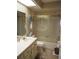 Clean bathroom featuring tile floors and glass shower door at 4007 Cypress Lndg S, Winter Haven, FL 33884
