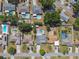 An overhead shot showcasing the properties and pools that make up this neighborhood at 419 Broward Ter, Winter Haven, FL 33884