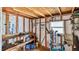 Shed interior featuring storage and work space, with a window for natural light at 419 Broward Ter, Winter Haven, FL 33884