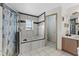 Bathroom with a tub, shower and tile floors at 524 Nogales, Kissimmee, FL 34758