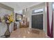 Inviting tiled foyer features a dining area, high ceilings and a decorative rug at 524 Nogales, Kissimmee, FL 34758