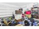 Spacious garage provides ample storage with room for parking and projects at 5787 Dornich Dr, Auburndale, FL 33823