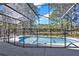 Screened-in pool area featuring a fence and a view of the backyard at 662 Orista Dr, Davenport, FL 33897