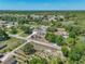 Wide angle aerial view of the property with distant farm land views at 9019 Oakwood Dr, Lake Wales, FL 33898