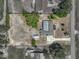 Overhead aerial view of the property, showcasing the layout and surroundings at 9019 Oakwood Dr, Lake Wales, FL 33898