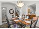 Elegant dining room featuring a glass-top table with seating for six and stylish decor at 936 Lake Berkley Dr, Kissimmee, FL 34746