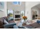 Light-filled living space with large windows, comfortable seating, and a scenic backdrop for relaxation at 936 Lake Berkley Dr, Kissimmee, FL 34746