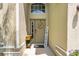 Inviting front door with a decorative wreath and a 