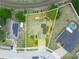 Aerial view showing property lines, roof, and landscaping at 147 Brookshire Dr, Lake Wales, FL 33898