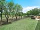 Spacious backyard with green lawn and mature trees at 147 Brookshire Dr, Lake Wales, FL 33898