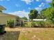 The property has a chain link fence along the backyard, large shady trees and a view of the lake at 1919 19Th Nw St, Winter Haven, FL 33881