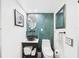 Stylish half-bathroom featuring modern fixtures, unique design, and decorative tile wall at 2222 12Th Nw St, Winter Haven, FL 33881