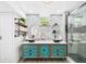 Bathroom features double sink vanity and walk-in shower at 2222 12Th Nw St, Winter Haven, FL 33881