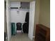 Organized closet space with shelving and hanging storage, offering ample room for clothes and luggage at 266 Las Flores, Winter Haven, FL 33884