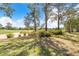 Scenic view of a meticulously maintained golf course, showcasing lush green grass and mature trees at 2960 Kokomo Loop, Haines City, FL 33844