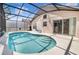 The screened-in pool area is ideal for relaxing and entertaining guests at 2960 Kokomo Loop, Haines City, FL 33844