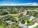 Aerial view of neighborhood homes surrounded by lush greenery, trees and manicured landscaping at 42 Grenewood Ln, Haines City, FL 33844