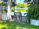 Scenic view of the lake from private dock with lush landscaping at 502 Little Lake Ct, Winter Haven, FL 33884