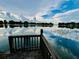 Scenic lake view from private dock with calm waters reflecting the sky at 502 Little Lake Ct, Winter Haven, FL 33884