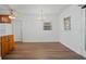 Dining area features modern flooring and natural light at 5829 Lake Breeze Ave, Lakeland, FL 33809