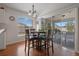 Dining area with slider to the lanai and backyard views at 799 Highland Crest Loop, Lake Wales, FL 33853