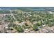 Aerial view of the neighborhood, showing the property's location with mature trees surrounding the neighborhood at 825 Augusta St, Lakeland, FL 33805