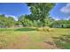 The large yard has mature trees and other growth at 1294 1/2 38Th Nw St, Winter Haven, FL 33881
