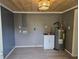 Functional utility room featuring modern amenities, including a new water heater and convenient sink area at 1515 W Lake Cannon Nw Dr, Winter Haven, FL 33881