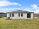 A well-manicured lawn highlights the exterior of this home, complete with windows and a back patio at 1752 Forest Run Ln, Auburndale, FL 33823