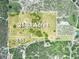 Aerial photo showing 21.38 acres of pristine land with marked boundaries highlighting the property's ample space and potential at 1850 S Lake Reedy Blvd, Frostproof, FL 33843