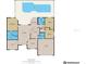 Detailed floor plan showcasing layout of bedrooms, living spaces, kitchen, and garage at 1902 Southern Dunes Blvd, Haines City, FL 33844