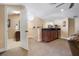 This theater room features a small bar and access to a bathroom! at 250 Brigham Nw Rd, Winter Haven, FL 33881
